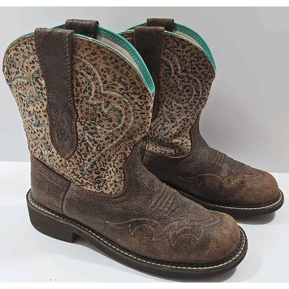 Ariat ~Woman Size 9B~ Brown Fatbaby Heritage Western Boots. - Picture 9 of 16
